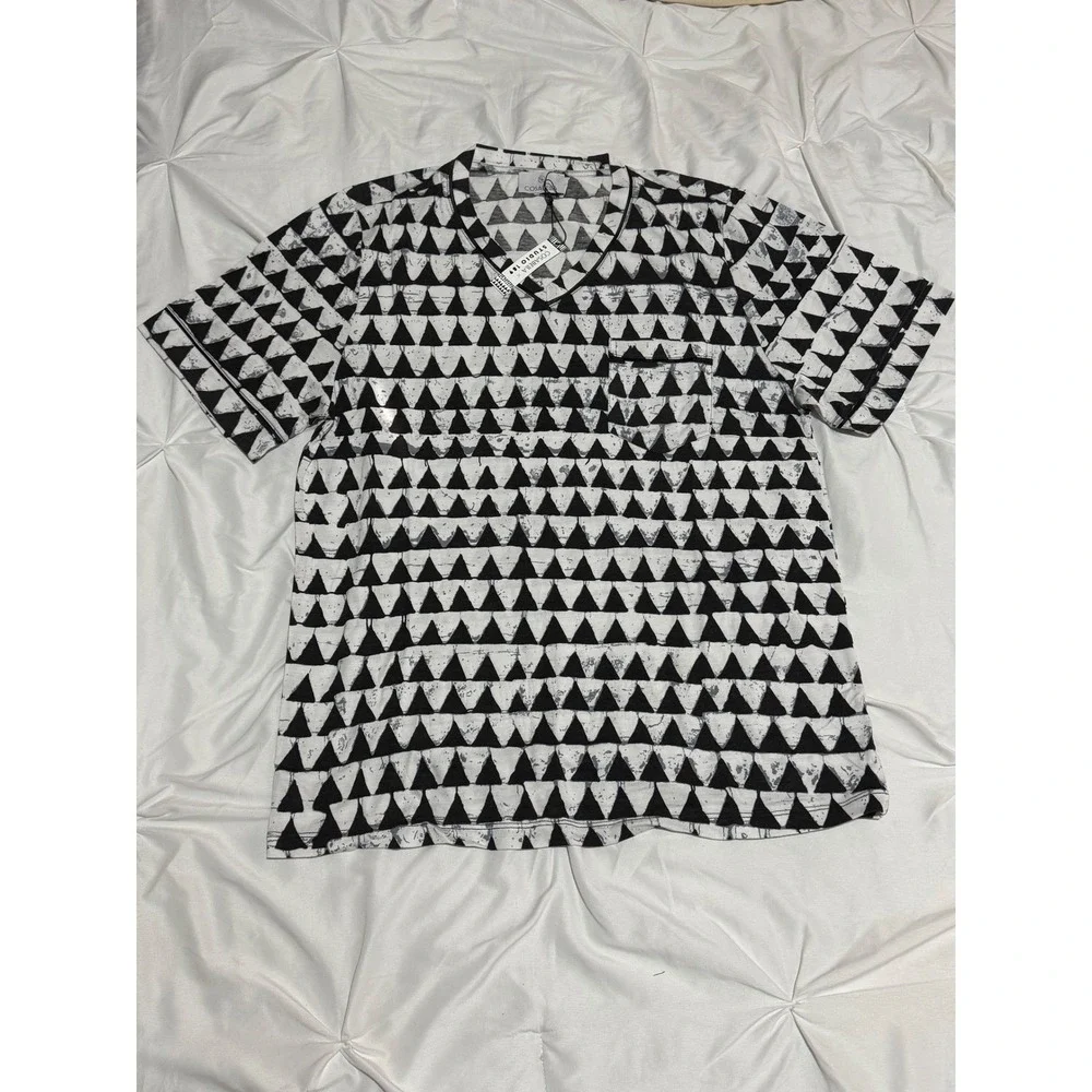Cosabella Men's‎ Designer Pajama Set Black White Geometric Print L